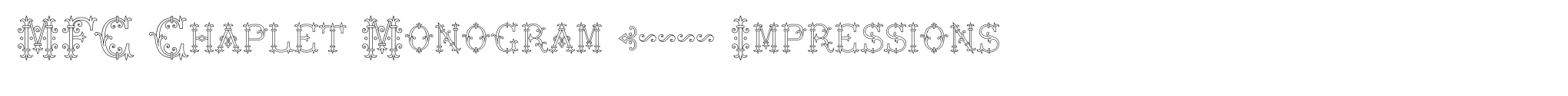 MFC Chaplet Monogram 10000 Impressions image
